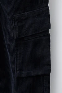 CORDUROY CARGO PANTS