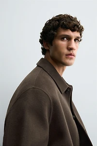 WOOL POCKET OVERSHIRT