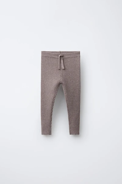 LEGGING EN MAILLE CÔTELÉE