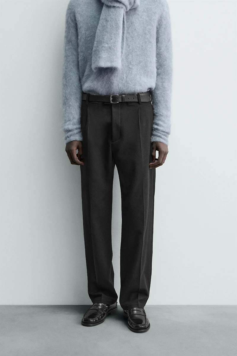 PANTALON PLIS FLANELLE