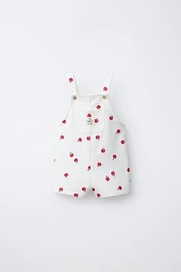 APPLE PRINT OVERALLS