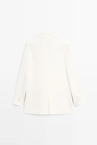 100% linen oversize blazer