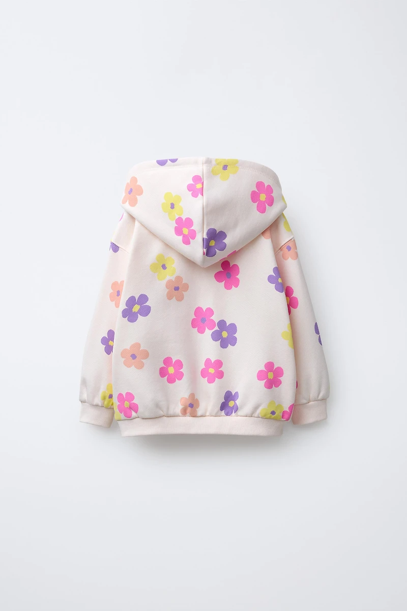 PRINTED ZIP HOODIE