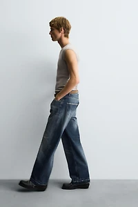STUDDED LOOSE FIT JEANS