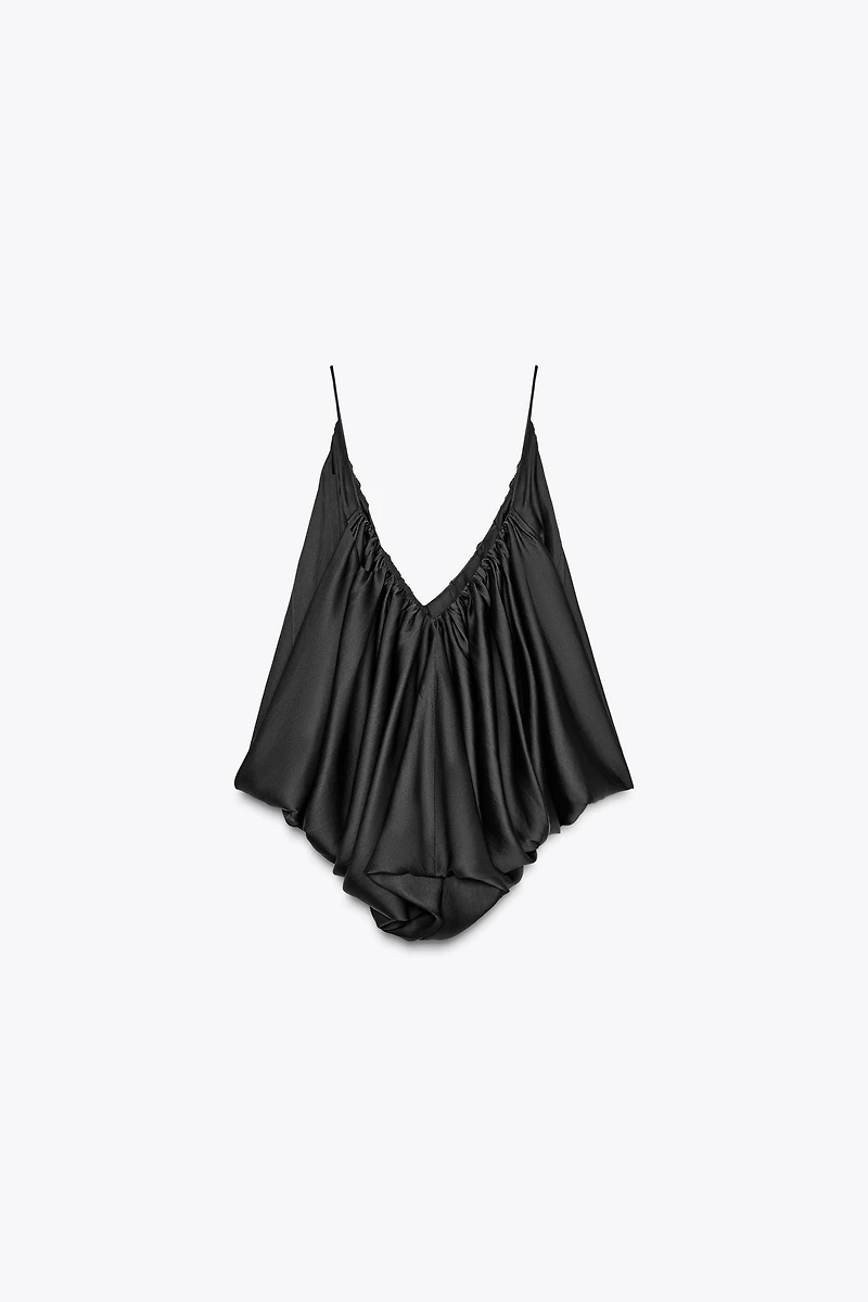 TOP DRAPÉ SATINÉ ZW COLLECTION