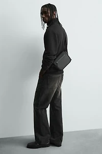 RUBBERIZED CROSSBODY BAG