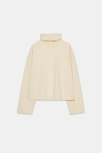 OVERSIZED HIGH NECK SWEATSHIRT