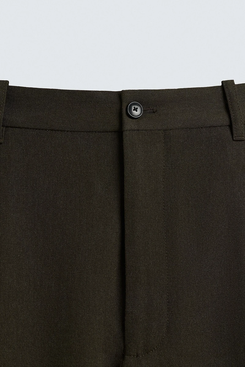 REGULAR FIT 100% WOOL PANTS