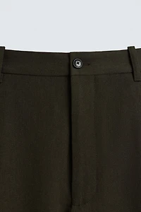 REGULAR FIT 100% WOOL PANTS