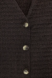 TOP GILET BOUTONS TEXTURÉ