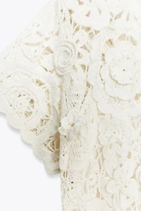 CROCHET MINI DRESS ZW COLLECTION