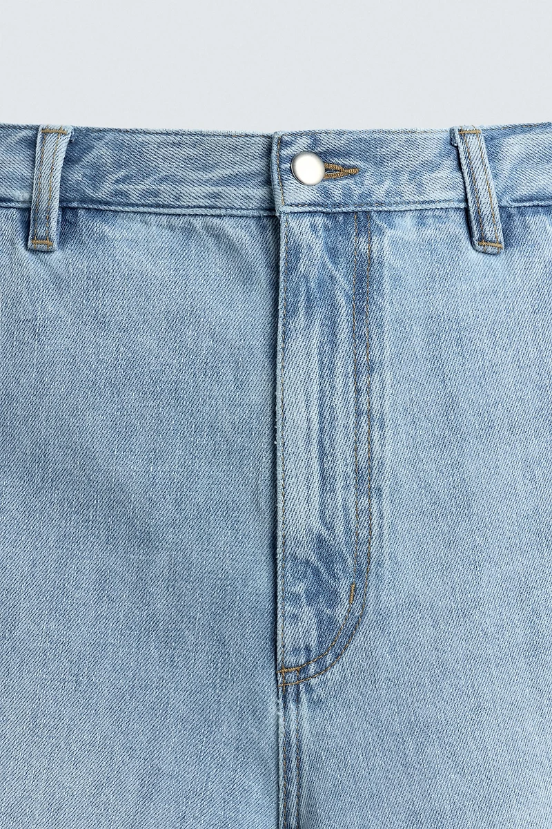 RELAXED FIT DENIM SHORTS