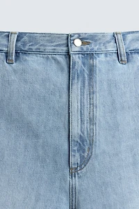 RELAXED FIT DENIM SHORTS
