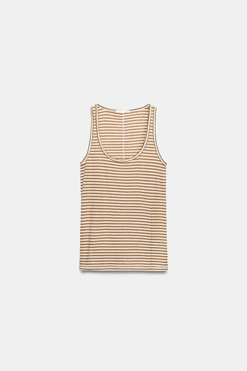 STRIPED RUSTIC T-SHIRT