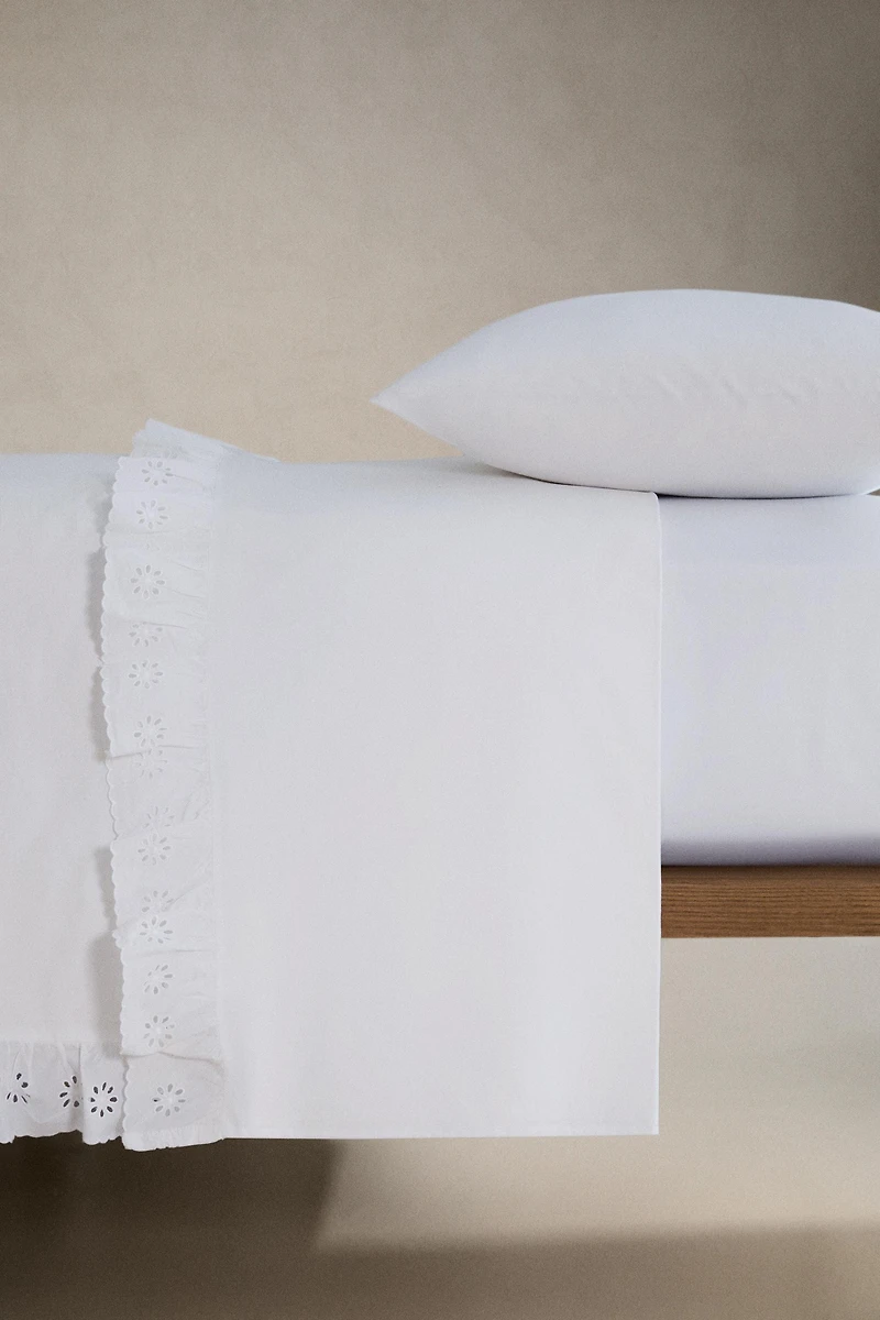COTTON RUFFLE DUVET COVER