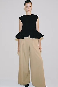 PANTALON WIDE LEG PLISSÉ ZW COLLECTION