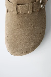 STORIESZ - SPLIT LEATHER CLOGS