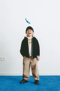 SOFT TOUCH PLEATED BAGGY PANTS