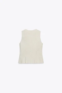LINEN DOUBLE BREASTED VEST