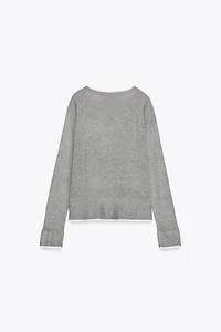 DOUBLE KNIT SWEATER