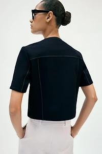 SHORT SLEEVE BLAZER
