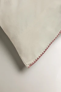 KIDS’ COTTON SHELL STITCH PILLOWCASE