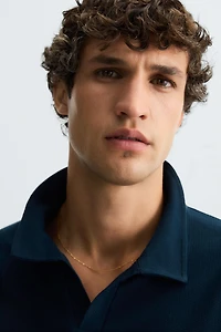 TEXTURED POLO SHIRT