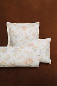 FLORAL PRINT SATEEN PILLOWCASE