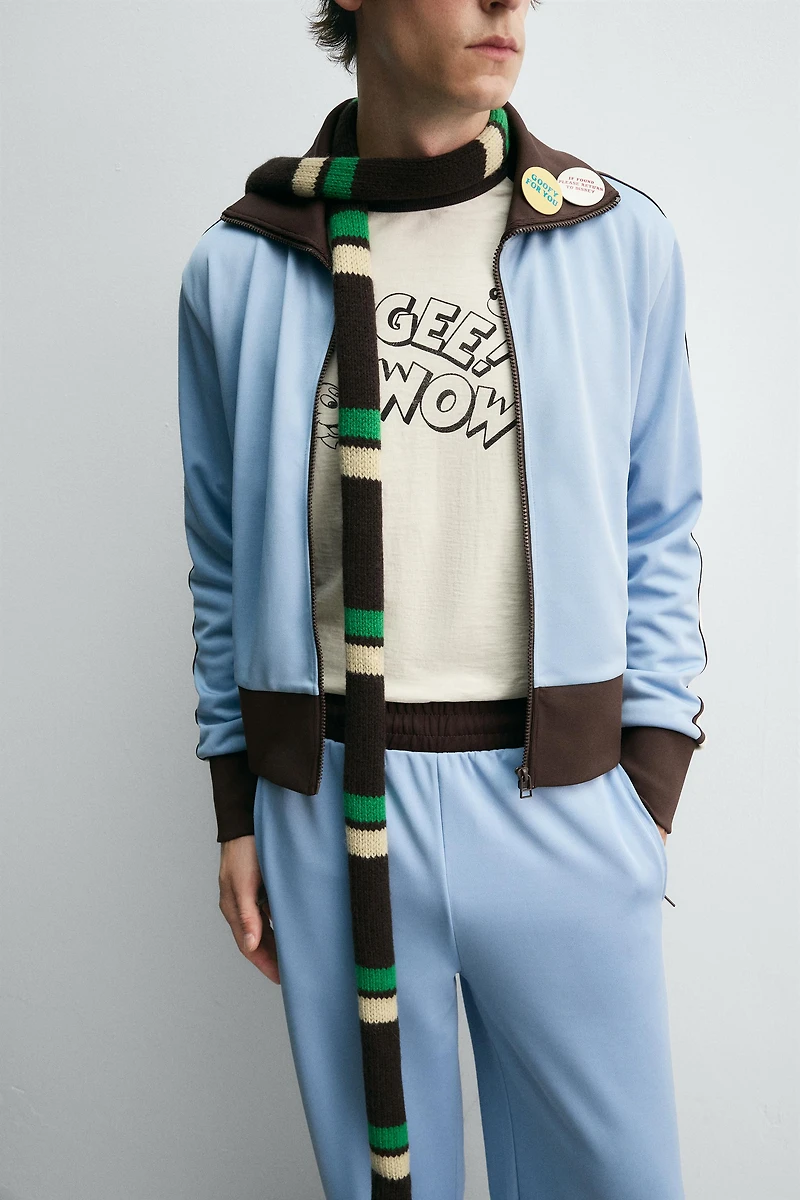 CONTRAST JOGGER JACKET HARRY LAMBERT FOR ZARA X DISNEY