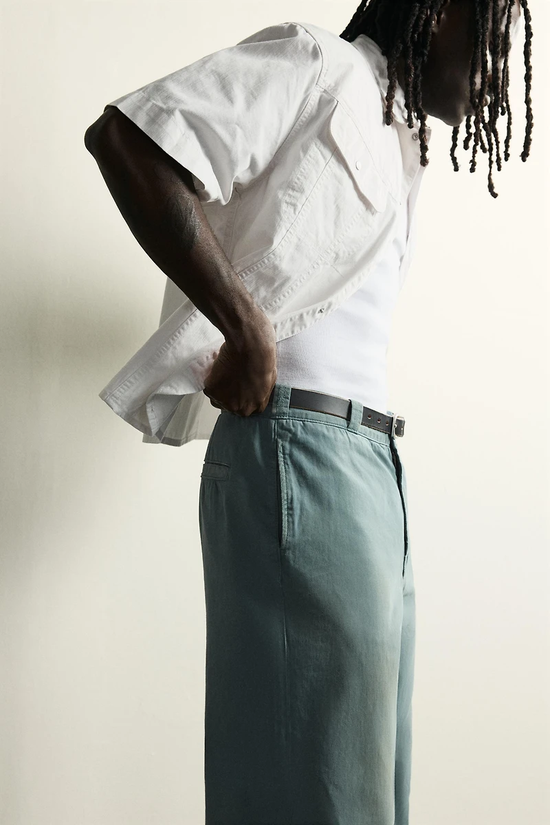 DENIM CHINO PANTS