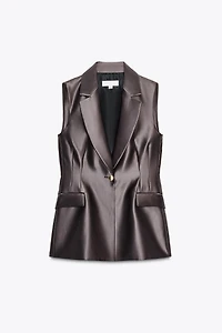 GILET SATINÉ