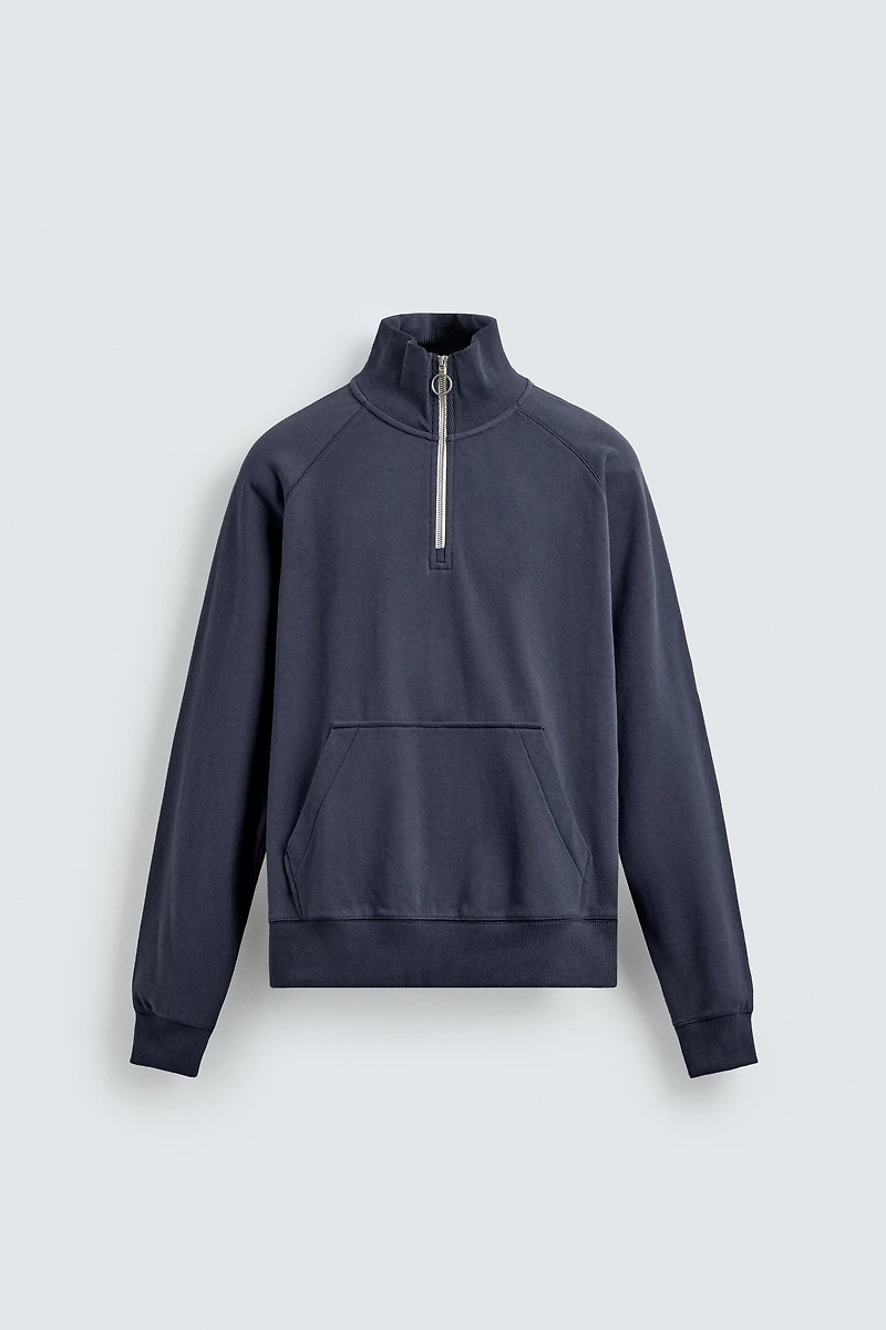 SWEAT COL ZIPPÉ