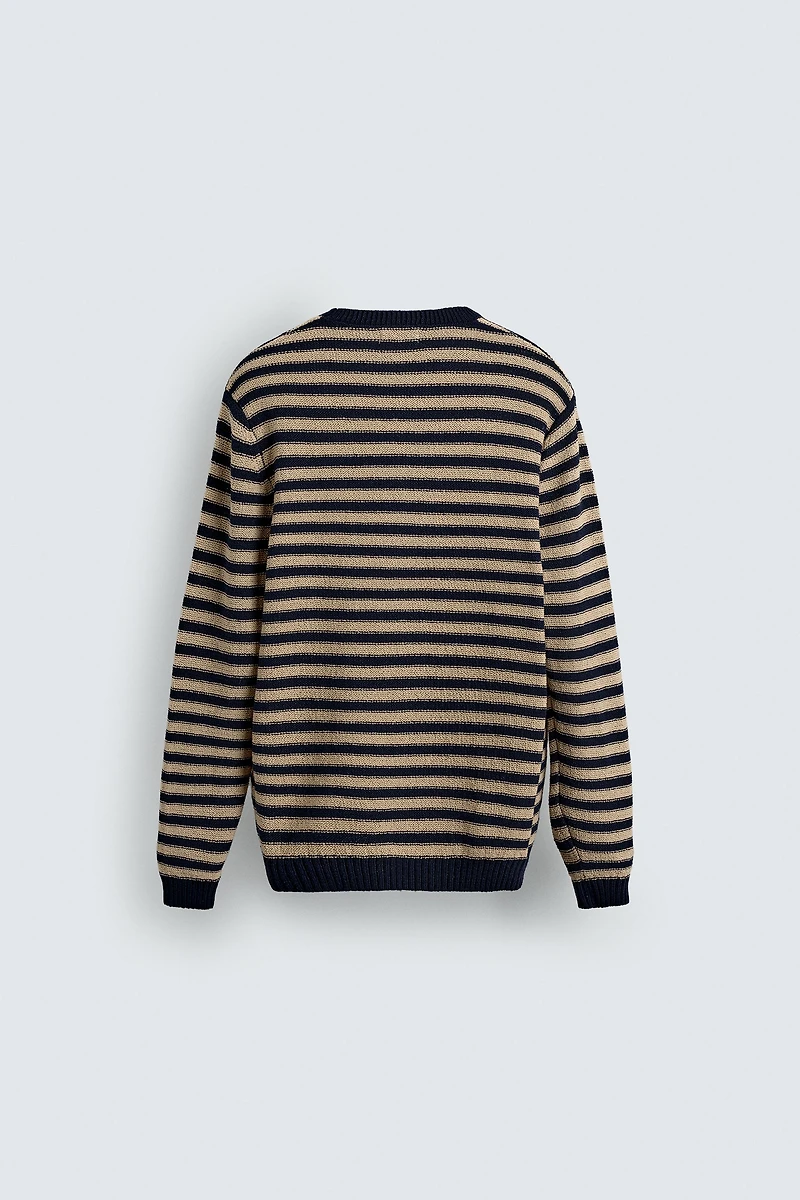 STRIPED JACQUARD SWEATER