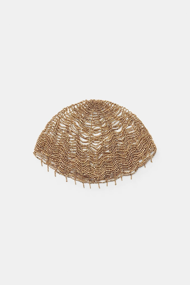 LIMITED EDITION BEADED CHAIN HEADPIECE