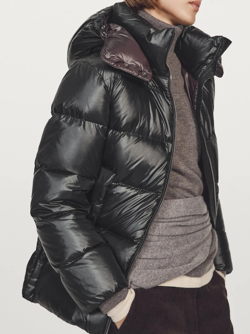 Doudoune shiny déperlante