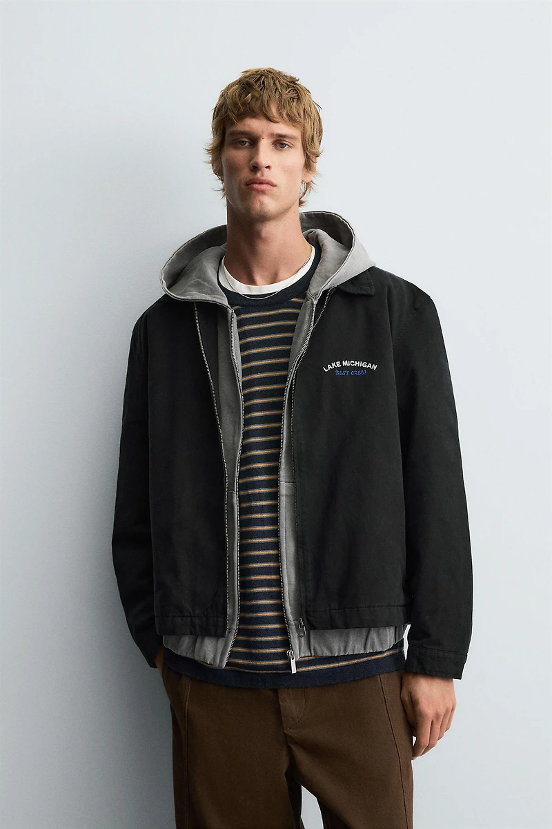 EMBROIDERED ZIP-UP JACKET