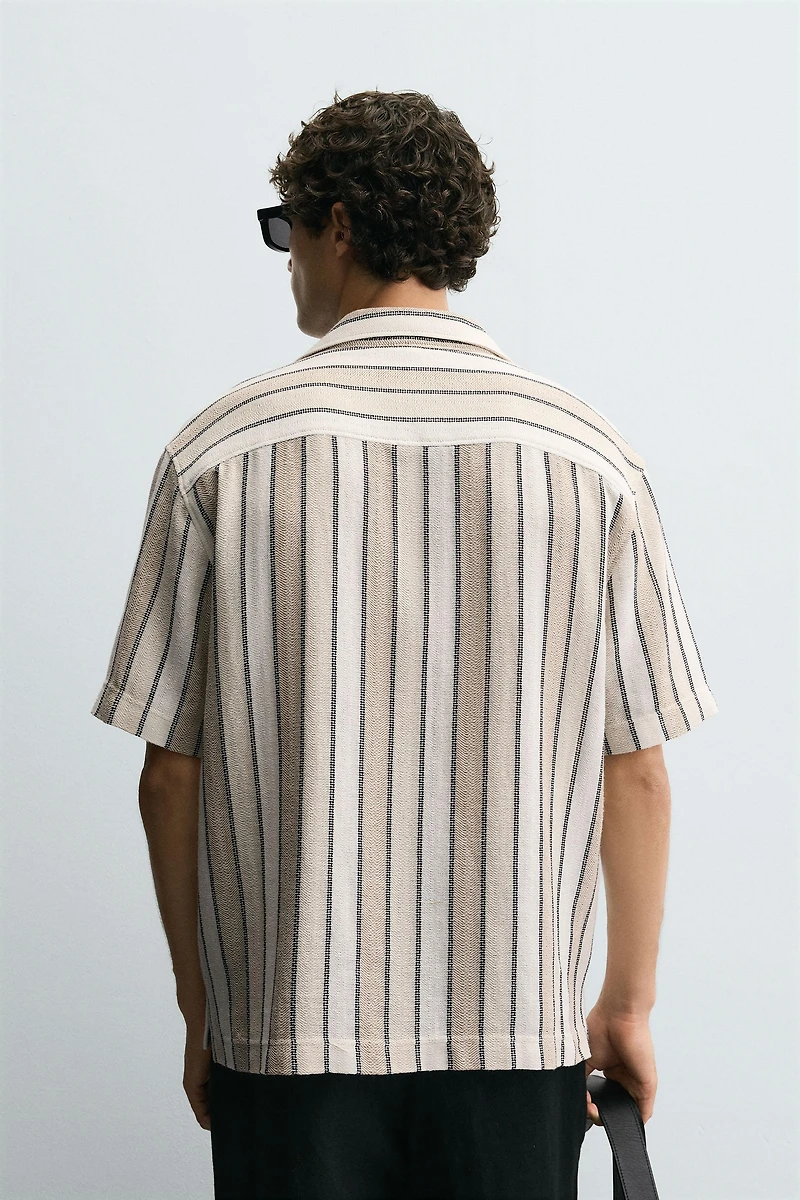CHEMISE JACQUARD GÉOMÉTRIQUE