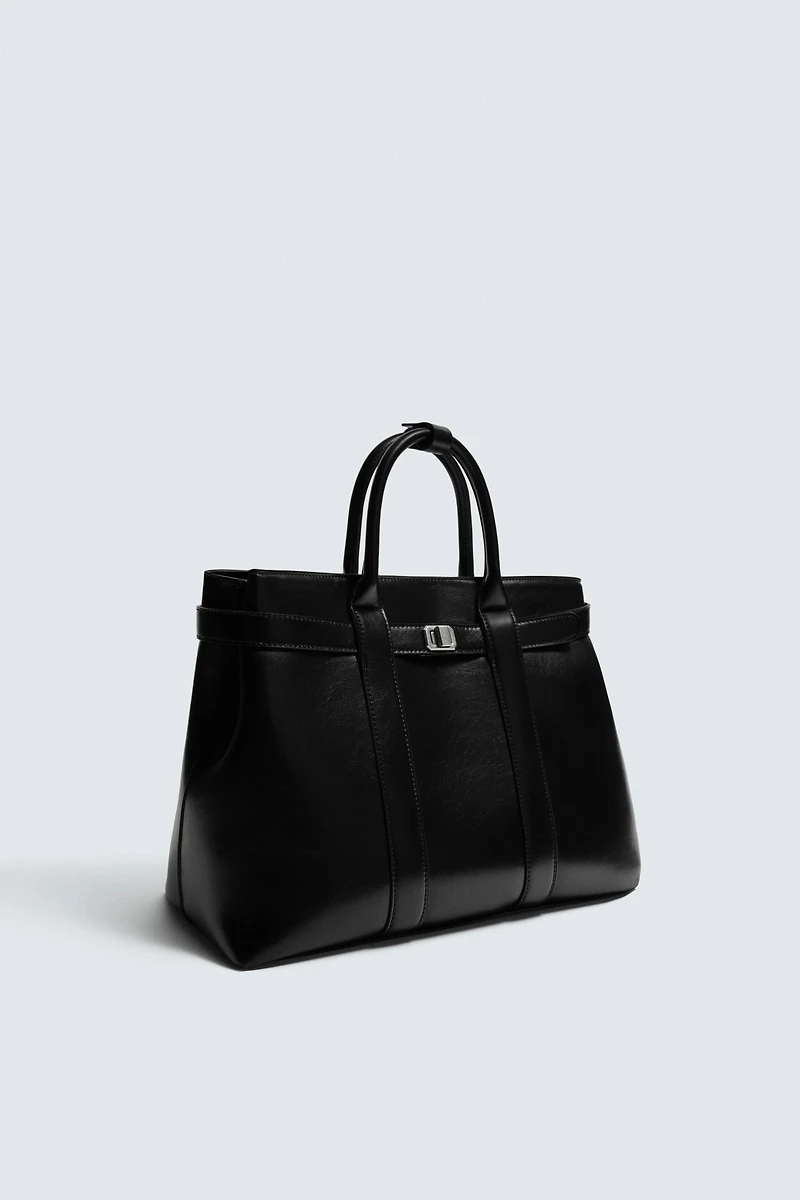 BELT DETAIL HANDBAG