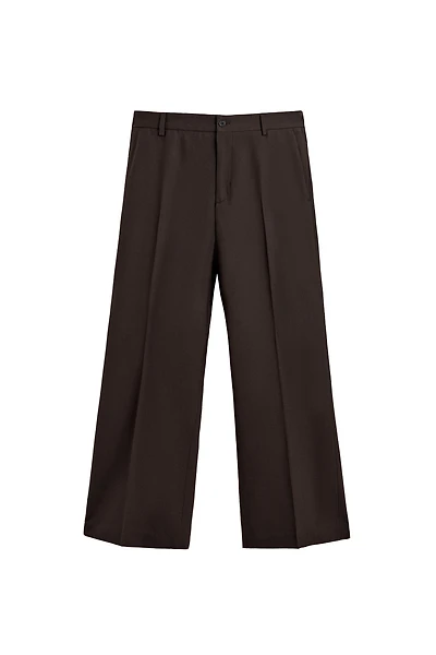FLARE FIT SUIT PANTS WITH WOOL