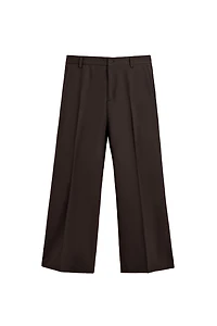 FLARE FIT SUIT PANTS WITH WOOL
