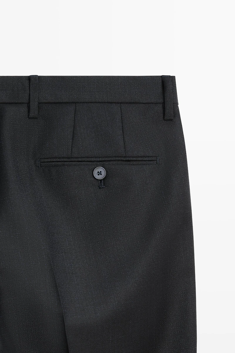100% wool suit pants
