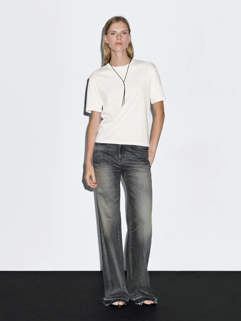 T-shirt manches courtes couture dos