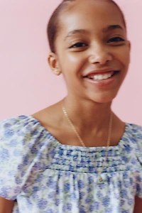 RUCHED FLORAL TOP