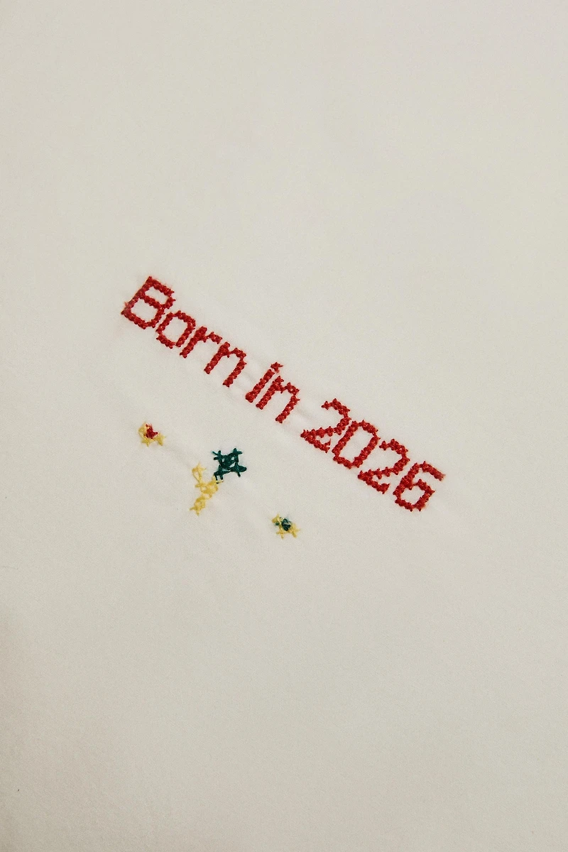 HOUSSE DE COUSSIN ENFANT "BORN IN 2026"