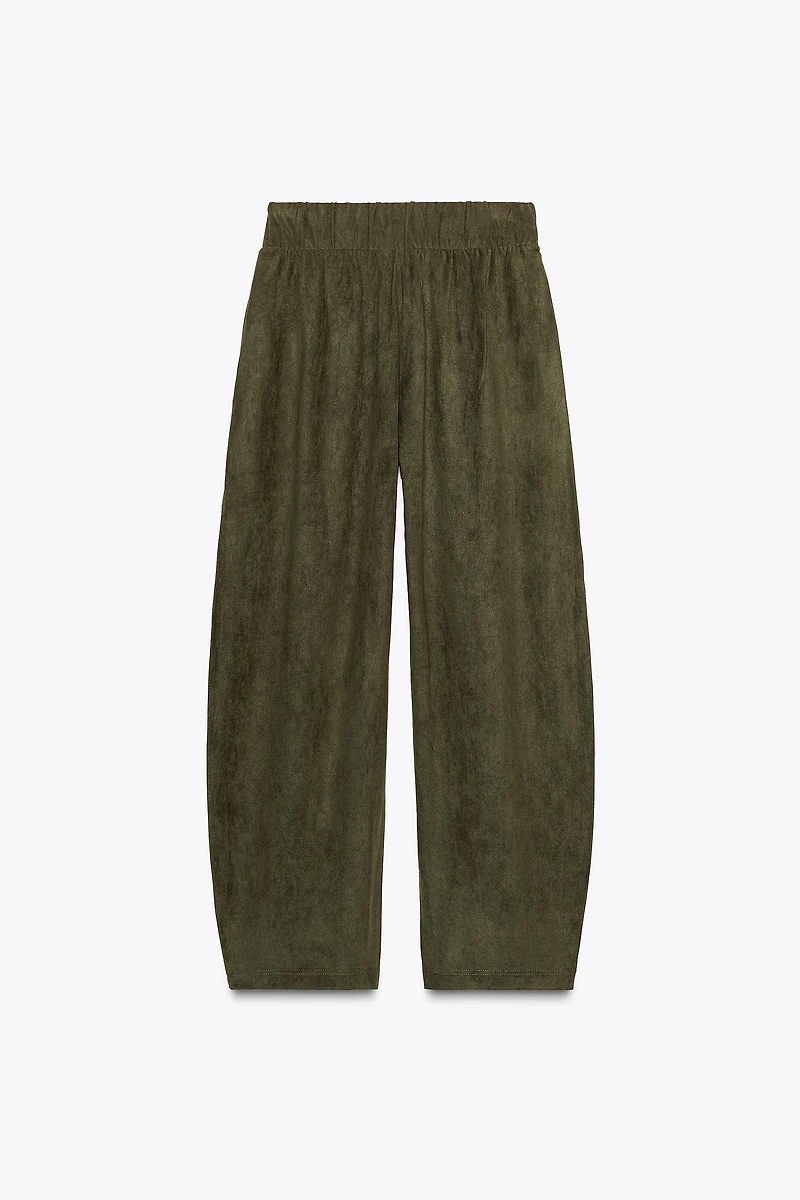 PANTALON BALLON EFFET DAIM