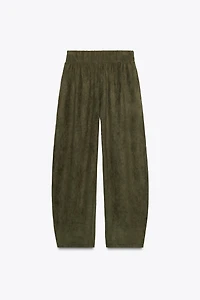 PANTALON BALLON EFFET DAIM