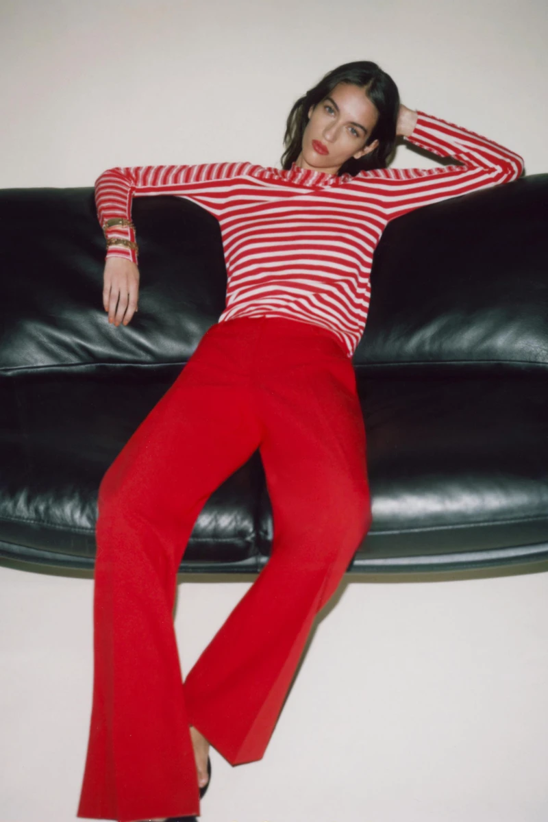 PANTALON DROIT TAILLE HAUTE
