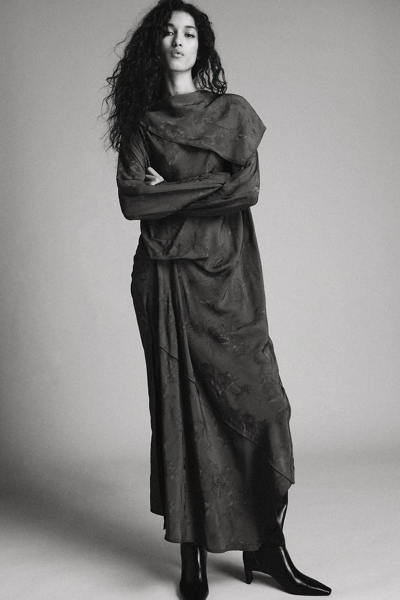 ZW COLLECTION JACQUARD BANDANA DRESS