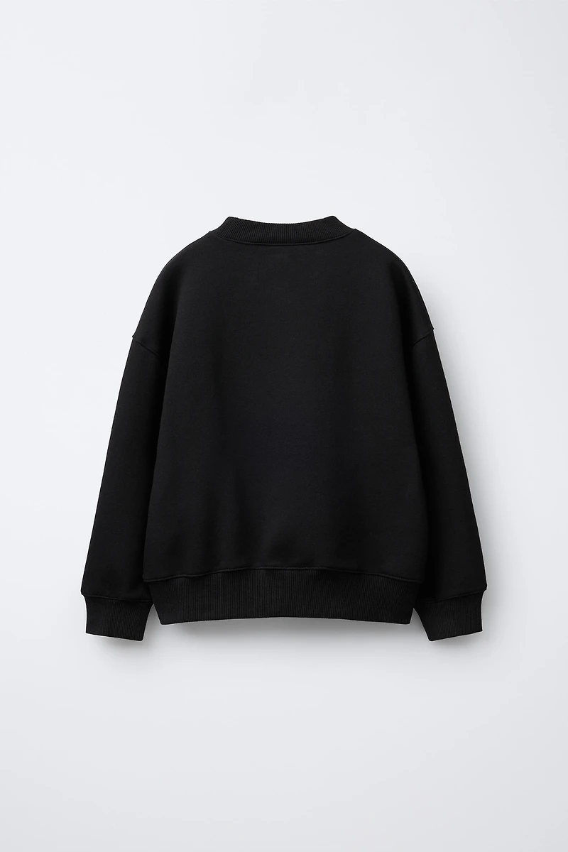 DRAWSTRING BOW SWEATSHIRT