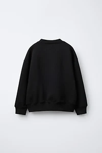 DRAWSTRING BOW SWEATSHIRT